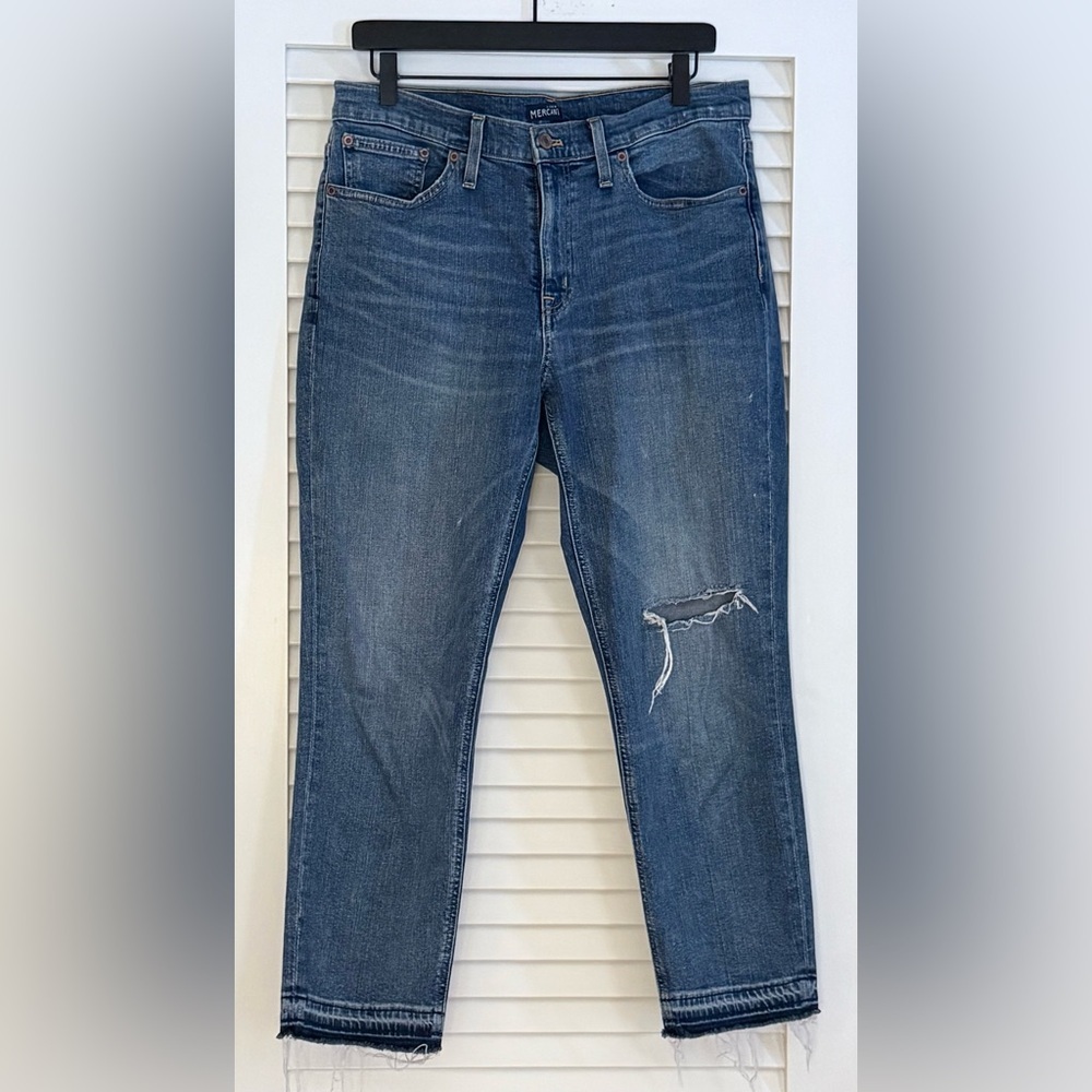 J.Crew Mercantile Distressed Jeans Medium Wash Size 29